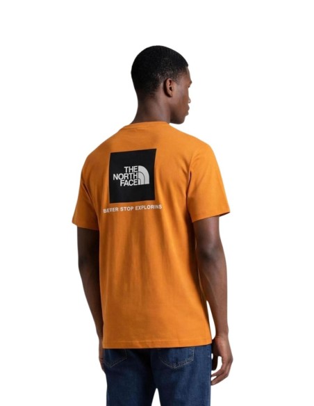 T-shirt orange logo The North Face homme