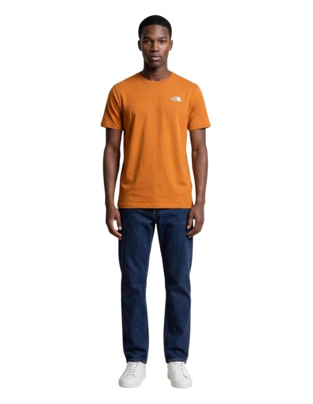 T-shirt orange logo The North Face homme
