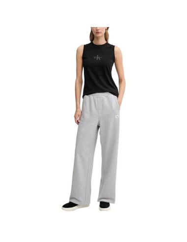Pantalon gris coton Calvin Klein Jeans femme
