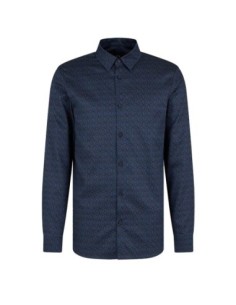 Chemise homme bleue imprimée Armani Exchange