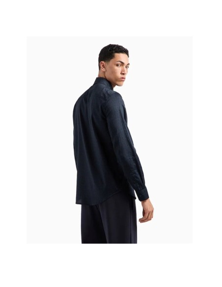 Chemise homme bleue imprimée Armani Exchange