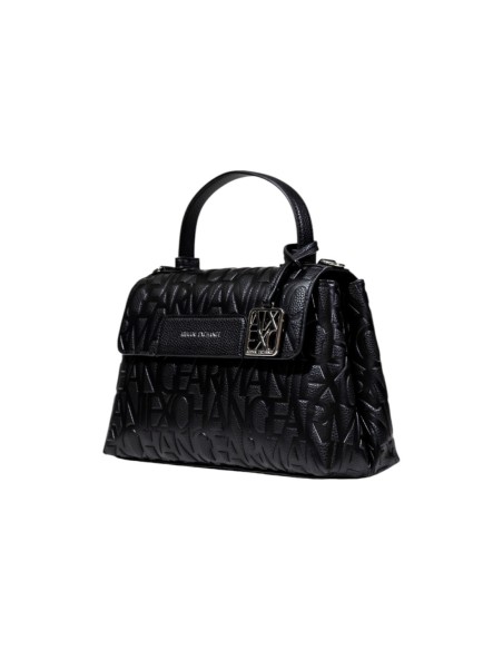 Sac noir structuré avec fermeture sécurisée | Armani Exchange