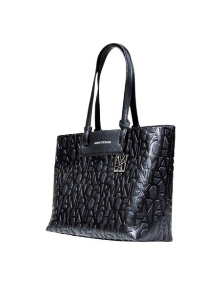 Sac Armani Exchange femme noir imprimé