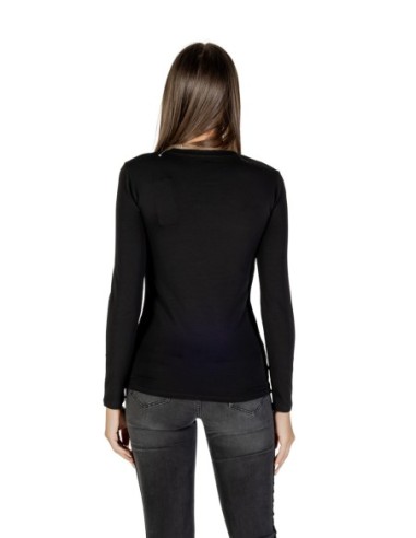 T-shirt femme noir strass Armani Exchange