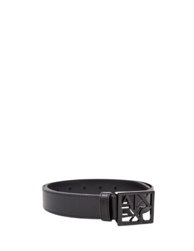 Ceinture noire cuir fin | Armani Exchange