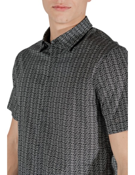 Chemise homme noire rayée Armani Exchange