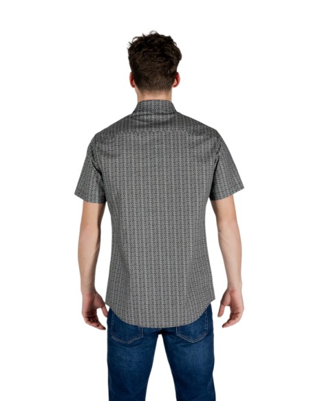 Chemise homme noire rayée Armani Exchange