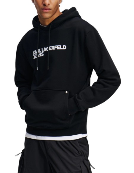 Sweat homme noir Karl Lagerfeld Jeans