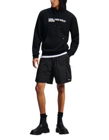 Sweat homme noir Karl Lagerfeld Jeans