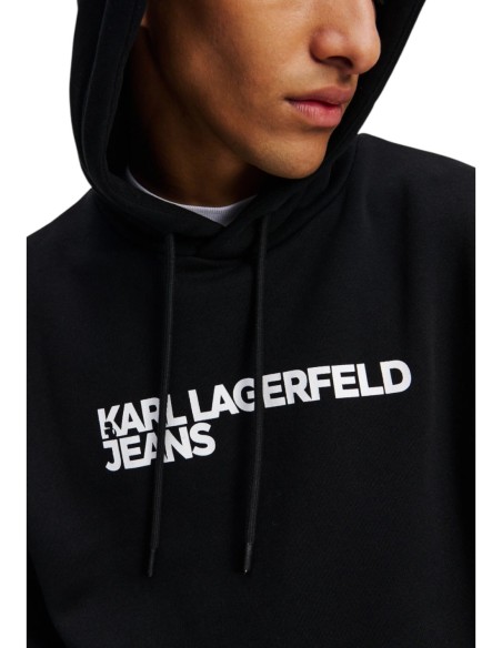 Sweat homme noir Karl Lagerfeld Jeans