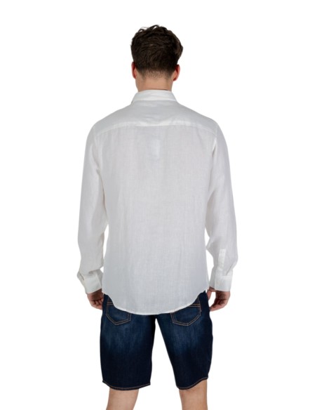 Chemise Armani Exchange Homme Lin Blanc | ChoixMode