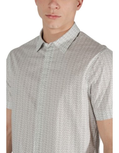 Chemise homme beige géométrique Armani Exchange