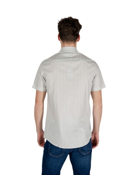 Chemise homme beige géométrique Armani Exchange