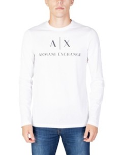 T-shirt homme blanc imprimé Armani Exchange