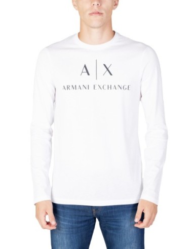 T-shirt homme blanc imprimé Armani Exchange