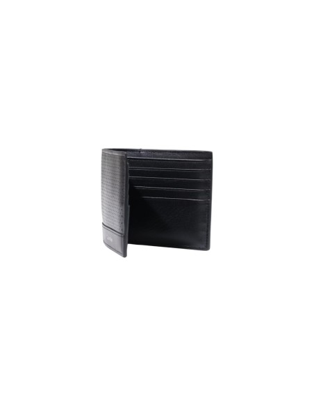 Portefeuille cuir noir compact zippé | Calvin Klein