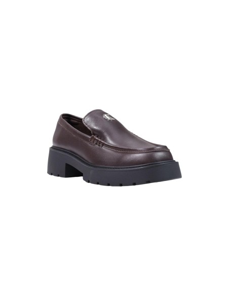 Baskets femme Calvin Klein bordeaux cuir