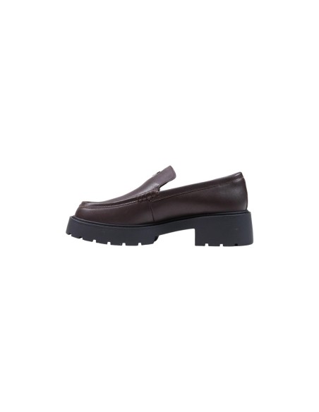 Baskets femme Calvin Klein bordeaux cuir
