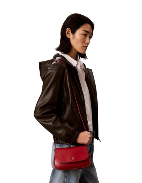 Sac bandoulière femme rouge Calvin Klein