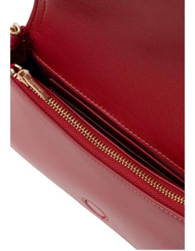 Sac Calvin Klein rouge chaîne raffinée