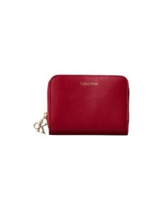 Portefeuille femme rouge cuir Calvin Klein
