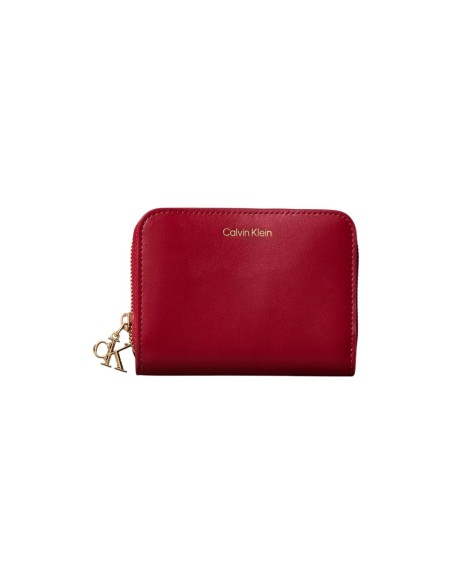 Portefeuille femme rouge cuir Calvin Klein