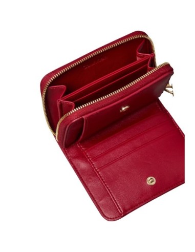 Portefeuille femme rouge cuir Calvin Klein