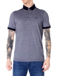 Polo homme bleu chiné Armani Exchange