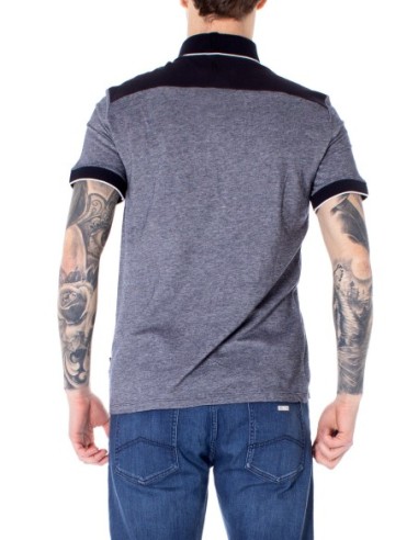 Polo homme bleu chiné Armani Exchange