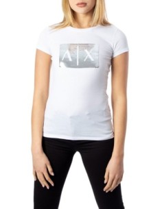 T-shirt blanc imprimé | Armani Exchange
