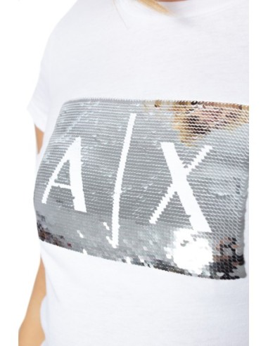T-Shirt Armani Exchange Femme Blanc | ChoixMode