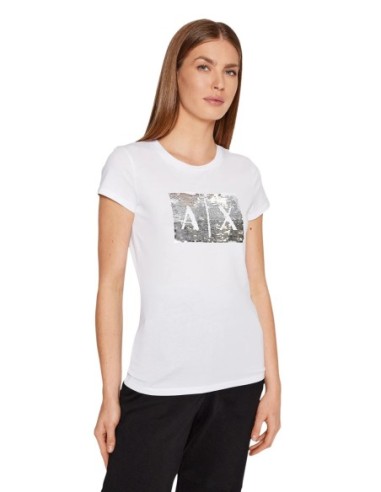 T-Shirt Armani Exchange Femme Blanc | ChoixMode
