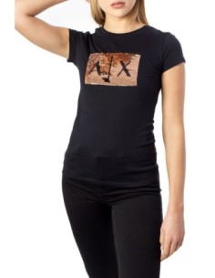 T-shirt Armani Exchange femme noir