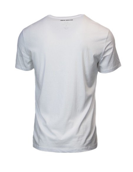 T-shirt blanc imprimé moderne | Armani Exchange