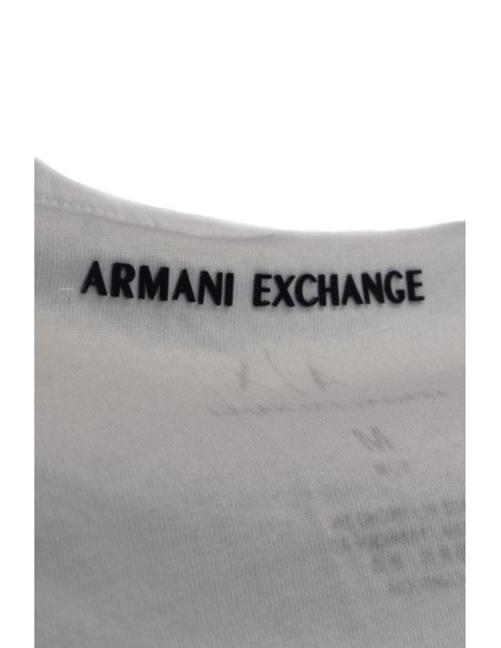 T-shirt blanc imprimé moderne | Armani Exchange