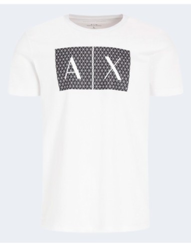 T-shirt blanc imprimé moderne | Armani Exchange