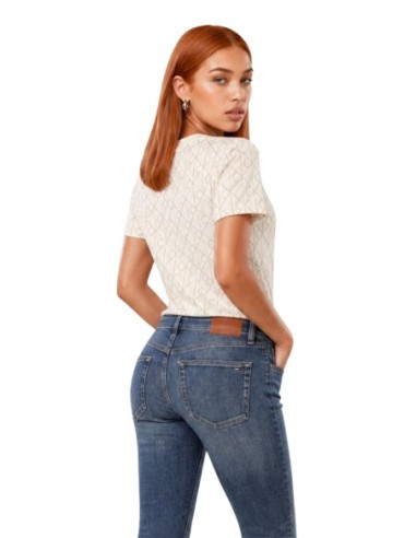 T-shirt blanc motif géométrique | Calvin Klein Jeans