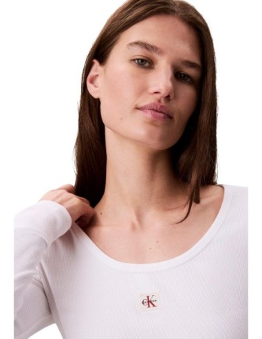 T-Shirt Calvin Klein Femme Blanc | ChoixMode