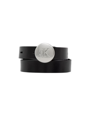 Ceinture noire boucle gravée | Calvin Klein