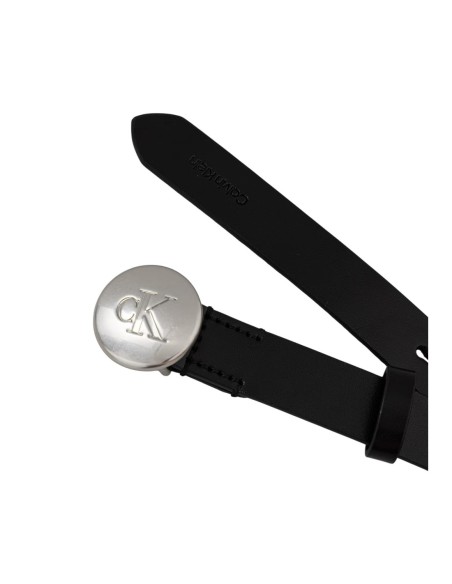 Ceinture noire boucle gravée | Calvin Klein