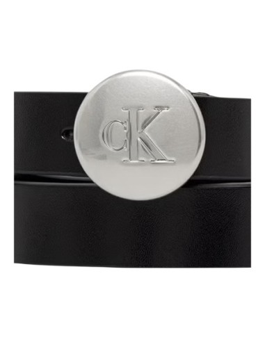 Ceinture noire boucle gravée | Calvin Klein