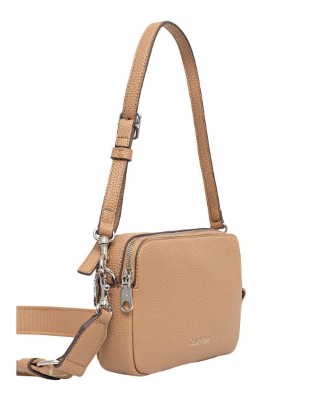 Petit sac bandoulière beige Calvin Klein