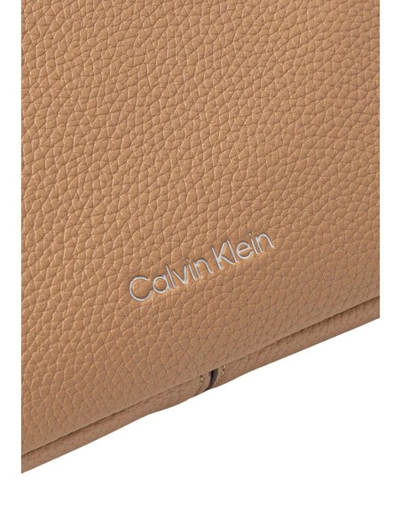 Petit sac bandoulière beige Calvin Klein