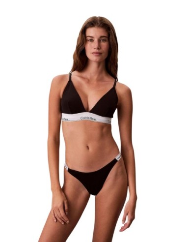 Thongs femme noirs Calvin Klein