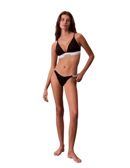 Thongs femme noirs Calvin Klein