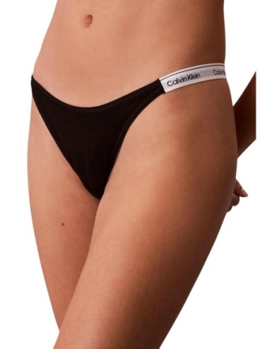 Thongs femme noirs Calvin Klein