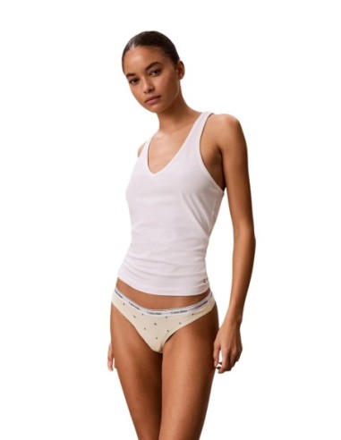 Strings Calvin Klein Underwear femme gris lot 5