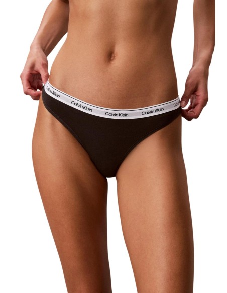 Strings Calvin Klein Underwear femme noir imprimé