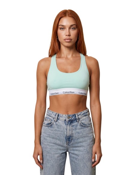 Brassière femme Calvin Klein verte unlined soft