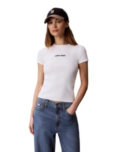 T-shirt blanc extensible | Calvin Klein Jeans